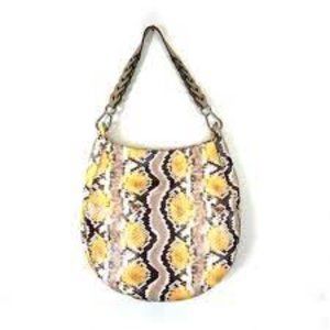 VINCE CAMUTO NAMIBIA SNAKESKIN HOBO BAG